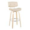 Lombardi - 30" Fixed-Height Barstool (Set of 2) - Natural Base