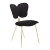 Madeline - Chair - Gold Metal And Black Velvet (Set of 2)