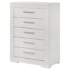 Ives - 5-Drawer Bedroom Chest Of Drawers - White High Gloss