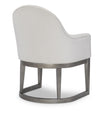 Terra Luna - Upholstered Host Chair - White Cloud & Nightfall