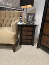 Fenmore - Chairside Table - Mocha And Distressed Cherry