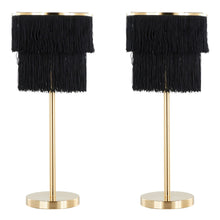  Fringe - 25" Metal Buffet Lamp (Set of 2)