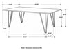 Neve - Live Edge Dining Table - Gray Sheesham