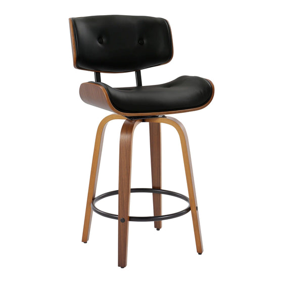 Lombardi - 26" Fixed-Height Counter Stool (Set of 2) - Walnut Base