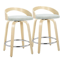  Grotto - 24" Fixed-Height Counter Stool (Set of 2) - Natural Base