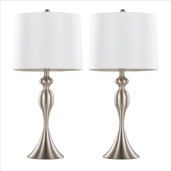 Ashland - 27" Metal Table Lamp (Set of 2) - White