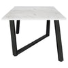 Mayer - Rectangular Faux Marble Dining Table - White