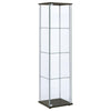 Bellatrix - 4-Shelf Clear Glass Curio Cabinet