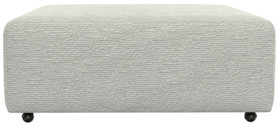 Majesty - Castered Cocktail Ottoman - White