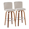 Henry - 30" Fixed-Height Barstool With Swivel (Set of 2)