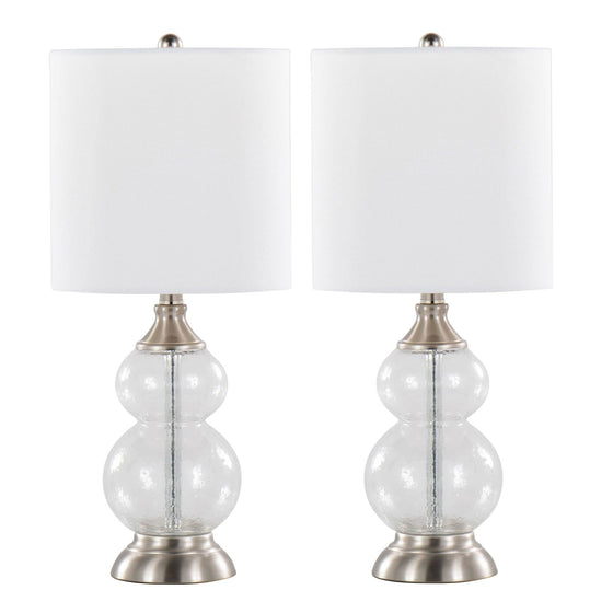 Belle - 20" Glass Accent Lamp (Set of 2)