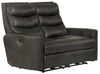 Bosa - Power Reclining Loveseat - Charcoal - Leather