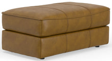  Corvara - Top Grain Italian Leather Match Ottoman - Caramel