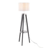 Compass - Shelf 58.5" Wood Floor Lamp