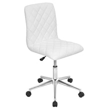  Caviar - Adjustable Office Chair - White Faux Leather