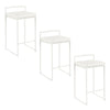 Fuji - Stackable Counter Stool - White Base (Set of 2)