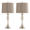 Ashland - 27" Metal Table Lamp (Set of 2) - Pearl Silver And Taupe