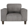 Deerhurst - Upholstered Track Arm Tufted Accent Chair - Charcoal