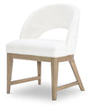 Melrose - Upholstered Arm Chair - Cloud White And Desert Oak