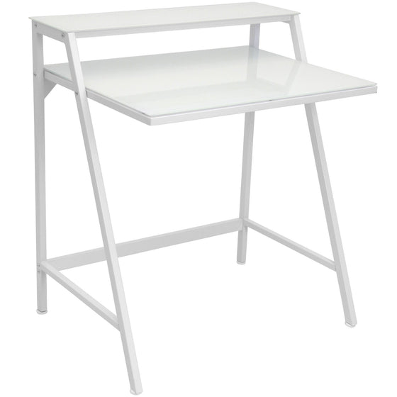 2-Tier - Desk - White