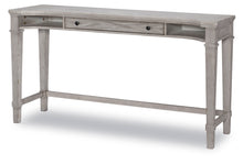  Belhaven - Sofa Table Desk - Pearl Silver