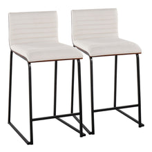  Mason Mara - 26" Fixed-Height Counter Stool (Set of 2) - Black Legs