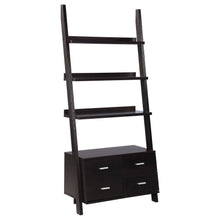  Colella - 5-Shelf Storage Ladder Bookshelf - Cappuccino