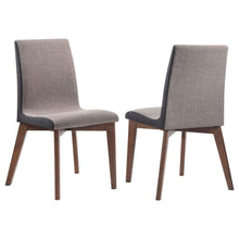  Redbridge - Upholstered Dining Side Chair (Set of 2) - Natural Walnut