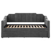 Kingston - Upholstered Twin Daybed With Trundle - Charcoal