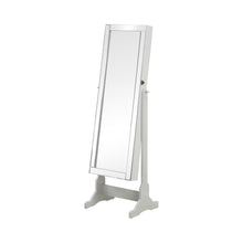  Yvonne - Cheval Mirror With Jewelry Storage - Dove Gray