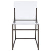 Adino - Acrylic Dining Side Chair (Set of 2) - Black Nickel