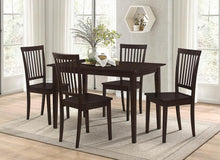  Gomez - 5 Piece Rectangular Dining Table Set - Cappuccino