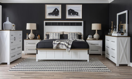 Beckett - Complete Two Tone Panel Bed