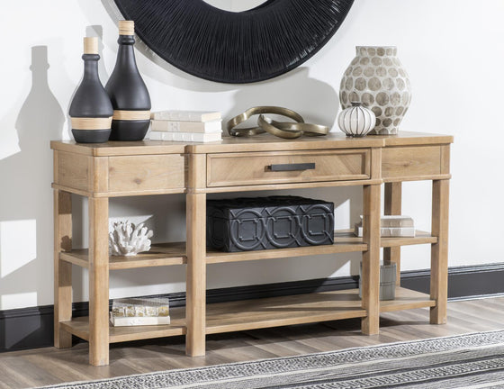 Torrance - Console Table - Aged Driftwood