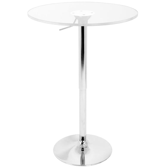 Clear - Adjustable Bar Table