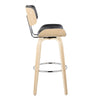 Lombardi - 30" Fixed-Height Barstool (Set of 2) - Natural Base