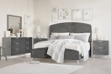  Kailani - 6/0 Western King 5 Piece Bedroom Set (Bed, Dresser, Mirror, 2 Nightstands) - Gray