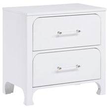  Anastasia - 2-Drawer Nightstand - Pearl White