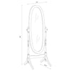 Foyet - Wood Adjustable Length Cheval Mirror