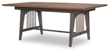  Fenmore - Trestle Dining Table - Mocha And Distressed Cherry