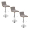 Vasari - Adjustable Barstool With Swivel - Chrome Metal