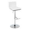 Mason - Adjustable Barstool (Set of 2) - White And Gray