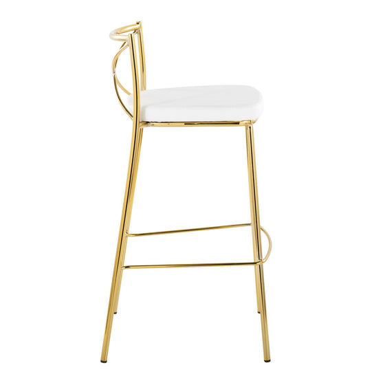 Modern Charlotte - 30" Fixed-Height Barstool (Set of 2)