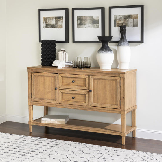 Linden - Credenza - Honeyed Oak