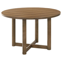  Crestmore - Round Wood Dining Table - Walnut