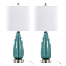  Bottega - 22" Glass Accent Lamp (Set of 2) - Blue