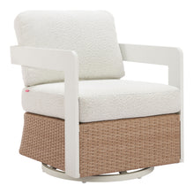  Gelo - Outdoor Swivel Chair - White & Brown