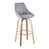 Diana - 30" Fixed-Height Barstool (Set of 2) - Light Brown Legs