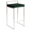 Fuji - Counter Stool Steel With Cushion - Stainless Steel