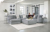 Glacier - Sectional With 9 Accent Pillows And Ottoman Set